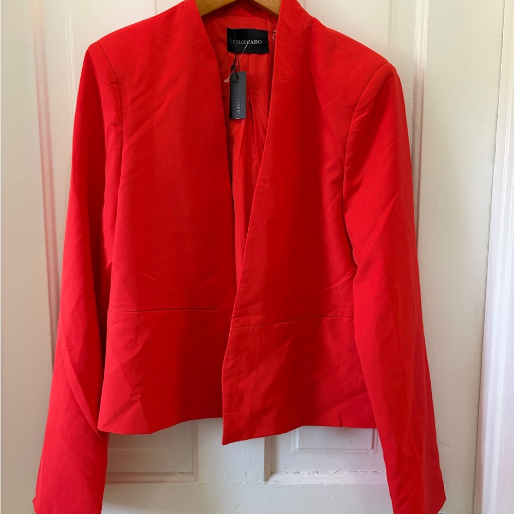NWT Dolce Cabo Red Orange Blazer